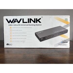 Wavlink USB-C Ultra 5K Universal Docking Station Dual 4K WL-UG69DK1 15-Port Hub